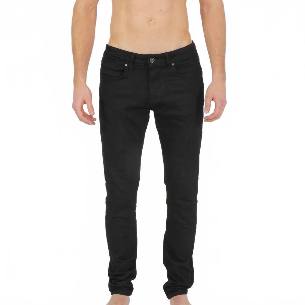 NEW EIGHT X men's classic slim fit jeans in black